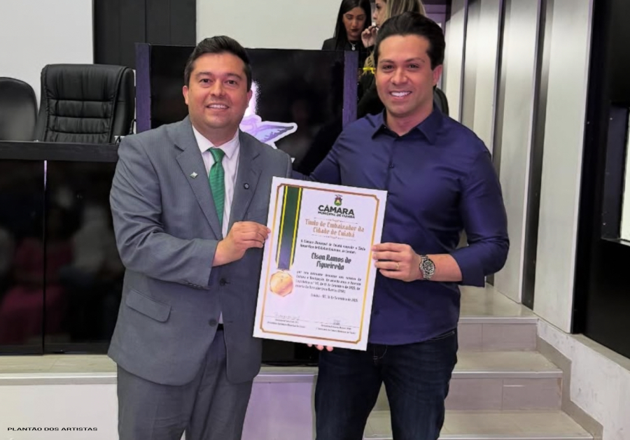 Elson Ramos é homenageado pela Câmara Municipal e se torna Embaixador da Cidade de Cuiabá
